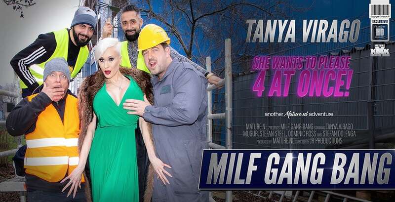 Dominic Ross, Mugur, Stefan Dolenga, Stefan Steel, Tanya Virago - Hot big  breasted Milf Tanya Virago is the center of a good hard Gang Bang FullHD  1080p Â» Sexuria Download Porn Release