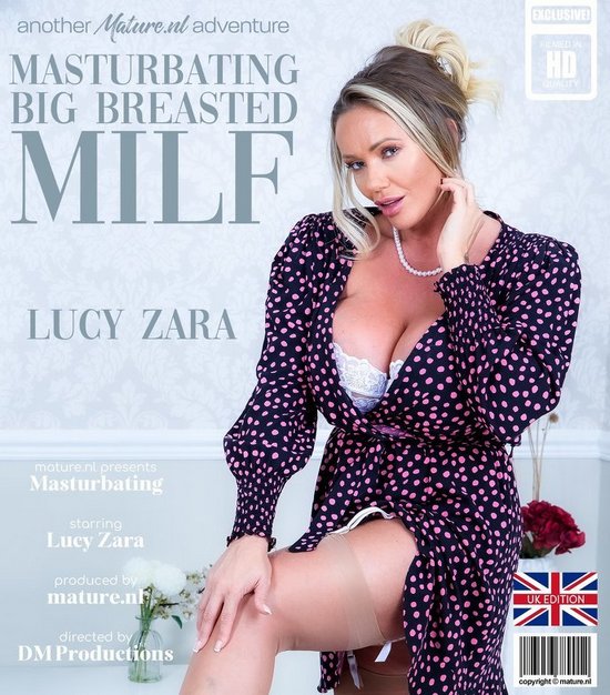 Lucy Zara - Big breasted MILF Lucy Zara loves to get a wet pussy in bed when she's all by herself (02.07.2023)