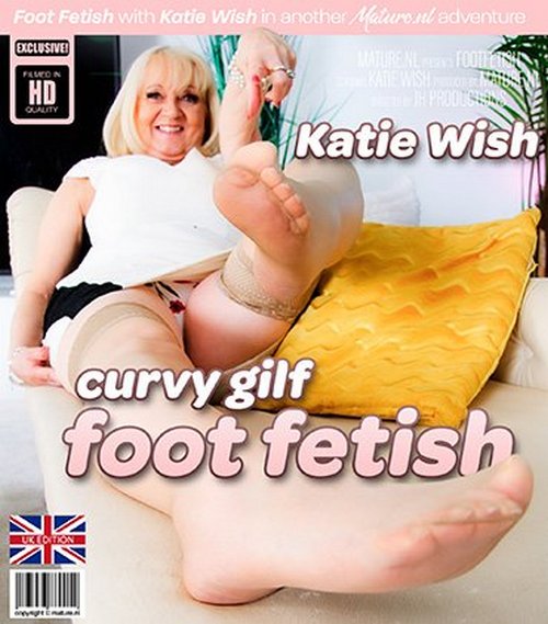 Katie Wish - Big breasted Katie Welsh is a hot curvy British granny who loves fooling around with her feet (29.07.2023)