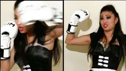 Nicole Oring – French Maid Boxing Mp4 - Cover