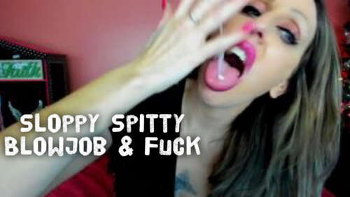 Lourdes Noir - Sloppy Spitty Blowjob And Fuck - Cover