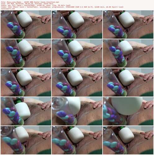 Miss_Luna_Magic - Hairy Bbw Easter Candy Insertion - Preview