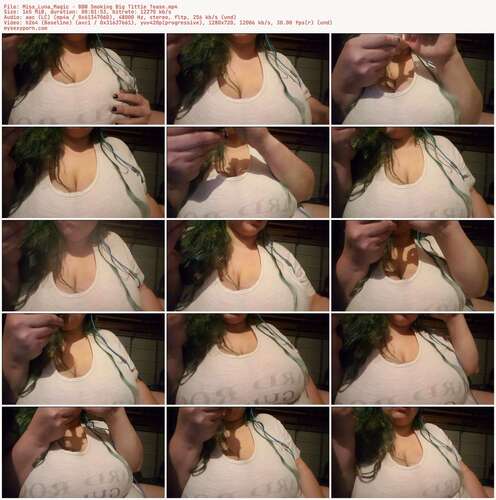 Miss_Luna_Magic - Bbw Smoking Big Tittie Tease - Preview