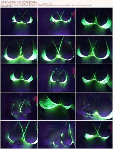 Miss_Luna_Magic - Black Light Bra Tease - Preview