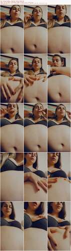 Miss_Luna_Magic - Huge Belly Eating Cookies - Preview