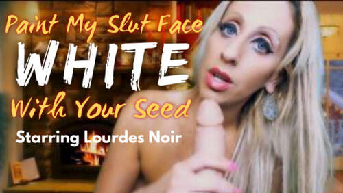 Lourdes Noir - Paint My Slut Face White With Your Seed - Cover