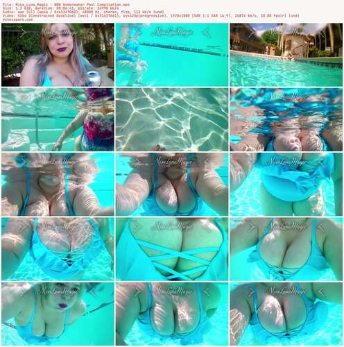 Miss_Luna_Magic - Bbw Underwater Pool Compilation - Preview