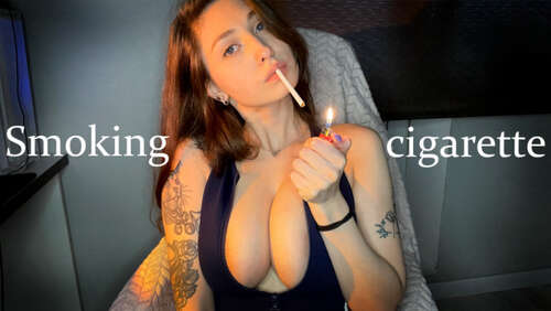 Lily_Fox - Smoking In A Sexy Swimsuit - Cover