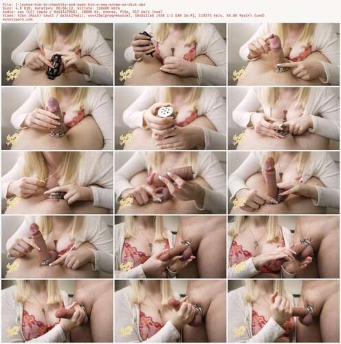 Chastity April - I Locked Him In Chastity And Made Him A New Screw On Dick - Preview