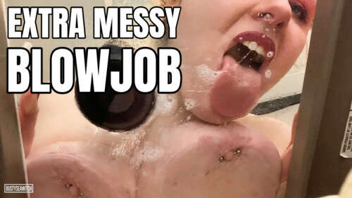 Bustyseawitch – Messy Spit & Mouth Fetish Blow Job 2 - Cover