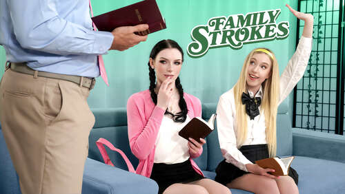 Family Strokes - Celestina Blooms & Kallie Taylor [1080p] - Cover