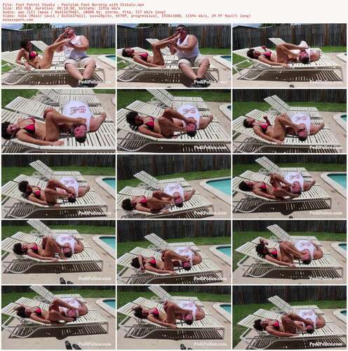 Foot Patrol Studio - Poolside Foot Worship With Chikalu 1080p - Preview