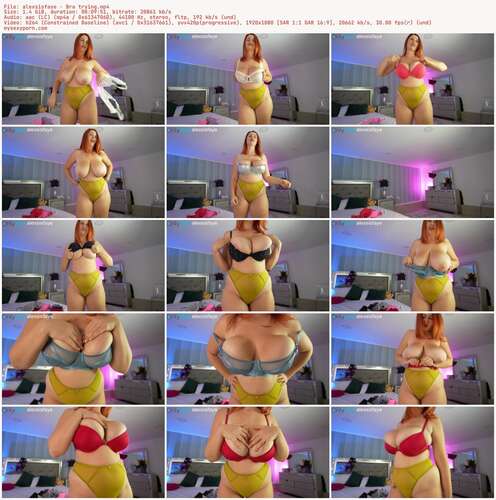 Alexsisfaye - Bra Trying 1080p - Preview