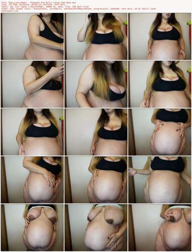 Miss_Luna_Magic - Pregnant Big Belly Lotion Rub Down 480p - Preview