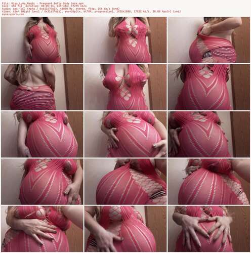 Miss_Luna_Magic - Pregnant Belly Body Sock 1080p - Preview