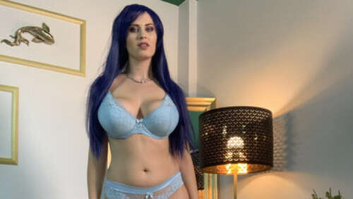 Alexsisfaye - Bra Testing In Blue Wig 1920p - Cover