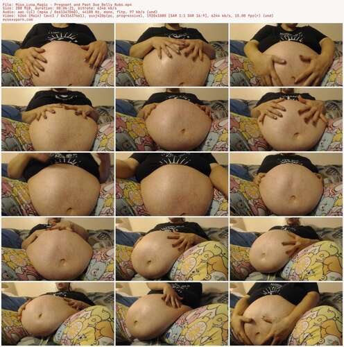 Miss_Luna_Magic - Pregnant And Past Due Belly Rubs 1080p - Preview