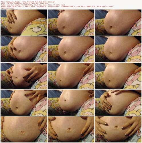 Miss_Luna_Magic - Very Pregnant Past Due Belly Love 1080p - Preview