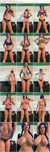 Alexsisfaye - Bra Testing In Blue Wig 1920p - Preview