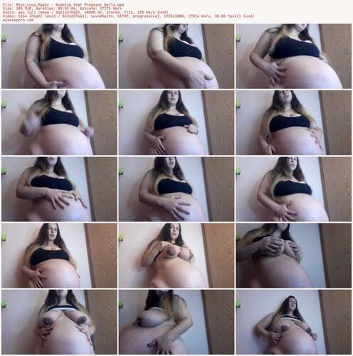 Miss_Luna_Magic - Rubbing That Pregnant Belly 1080p - Preview