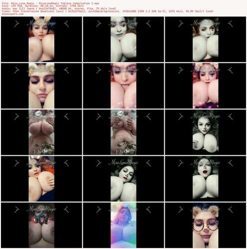 Miss_Luna_Magic - Misslunamagic Topless Compilation 1 1080p - Preview