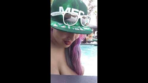 Miss_Luna_Magic – Vaping Topless In The Pool Day Two 1280p - Cover