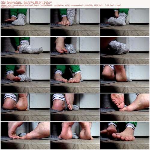 Miss_Luna_Magic - Slow Motion Bbw Dirty Feet 720p - Preview