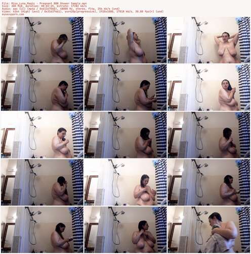 Miss_Luna_Magic - Pregnant Bbw Shower Sample 1080p - Preview