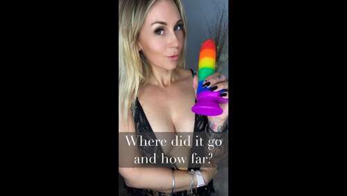 Megan_Pkr - Rainbow Dildo Challenge With Squirt 1920p - Cover