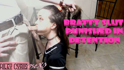 Riley Cyriis - Bratty Slut Punished In Detention 1080p - Cover