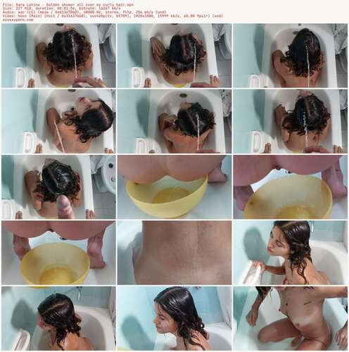 Sara Latina - Golden Shower All Over My Curly Hair 1080p - Preview