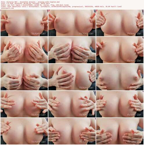 Victoria Wet - Beautiful Breasts - Playing With Nipples 2156p - Preview