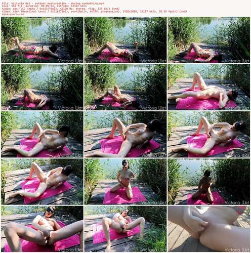 Victoria Wet - Outdoor Masturbation - During Sunbathing 1080p - Preview