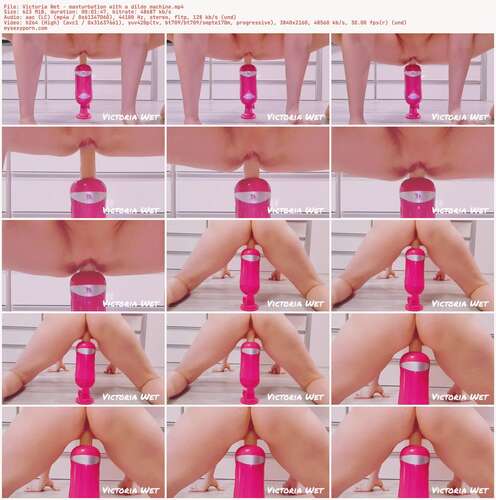 Victoria Wet - Masturbation With A Dildo Machine 2160p - Preview