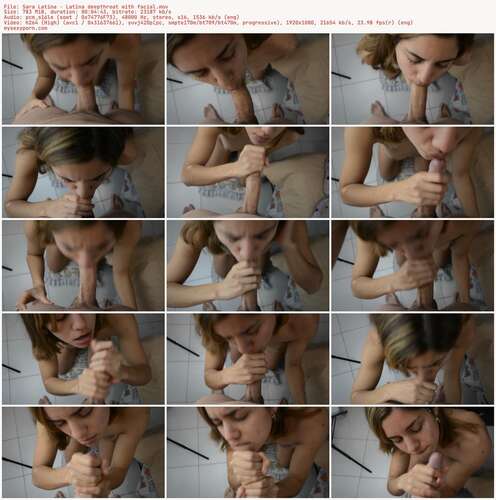 Sara Latina - Latina Deepthroat With Facial 1080p - Preview