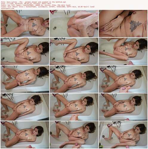 Sara Latina - Pee - Golden Shower And Cumshot In The Bathtub 1080p - Preview