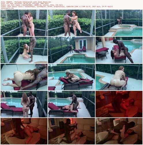 Mrdd79 - Poolside Interracial With Janet Mason 720p - Preview