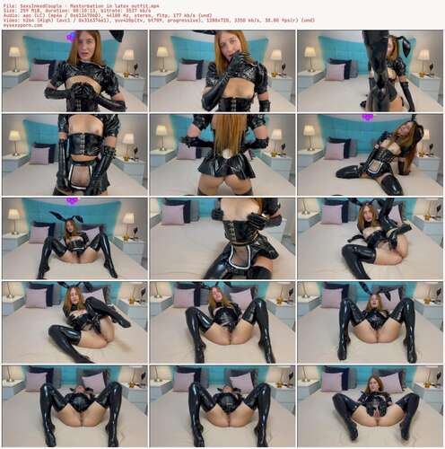 Sexyinkedcouple - Masturbation In Latex Outfit 720p - Preview