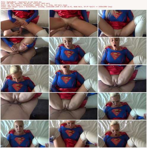 Sophiawest - Supergirl On Her Back 1080p - Preview