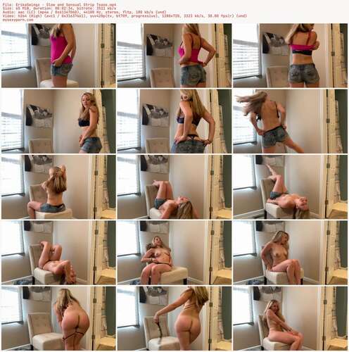 ErikaSwingz - Slow and Sensual Strip Tease 720p - Preview