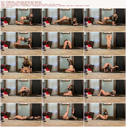 ErikaSwingz - Home Yoga Session Goes Sexy 720p - Preview