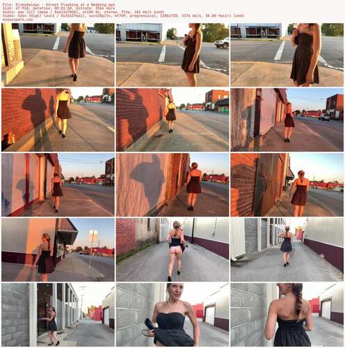 ErikaSwingz - Street Flashing at a Wedding 720p - Preview