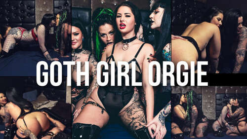 QueenieGeeVIP – Goth Girl Orgy 1080p - Cover