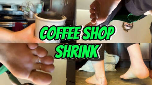 LTLGiantessClips – Freckled Feet in Coffee Shop Shrink – Unaware Giantess SFX 1080p - Cover