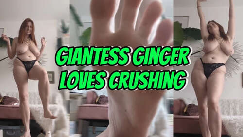 LTLGiantessClips – Giantess Ginger Loves Crushing SFX 1920p - Cover