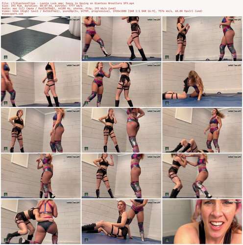 LTLGiantessClips - Laynie Luck & Sassy in Spying on Giantess Wrestlers SFX 1080p - Preview