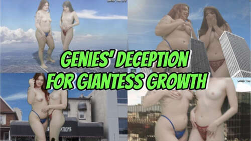 LTLGiantessClips - Ziva Fey & Aurora in Genies' Deception For Giantess Growth 1080p - Cover