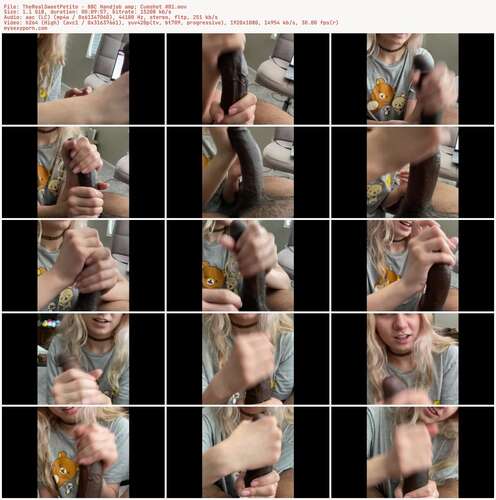 TheRealSweetPetite - BBC Handjob & Cumshot #01 1080p - Preview