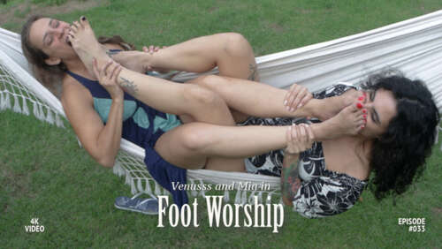 Venusss Fetish - Blonde and brunette in sexy foot worship 2160p - Cover