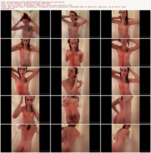 Princessaimee - 11 01 2022 2327197402 - Showering Out Red Die 1080p - Preview